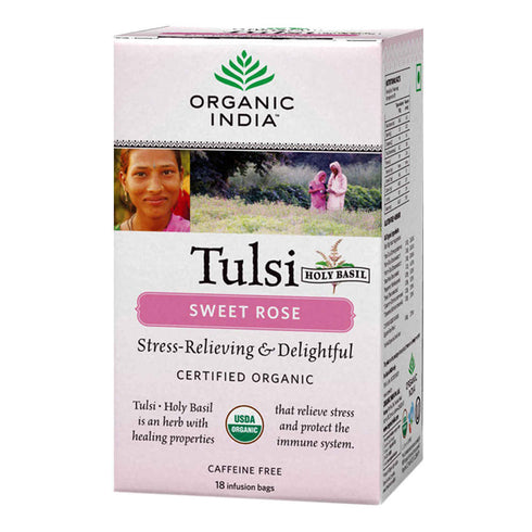 Organic India Tulsi Sweet Rose Infusion Tea